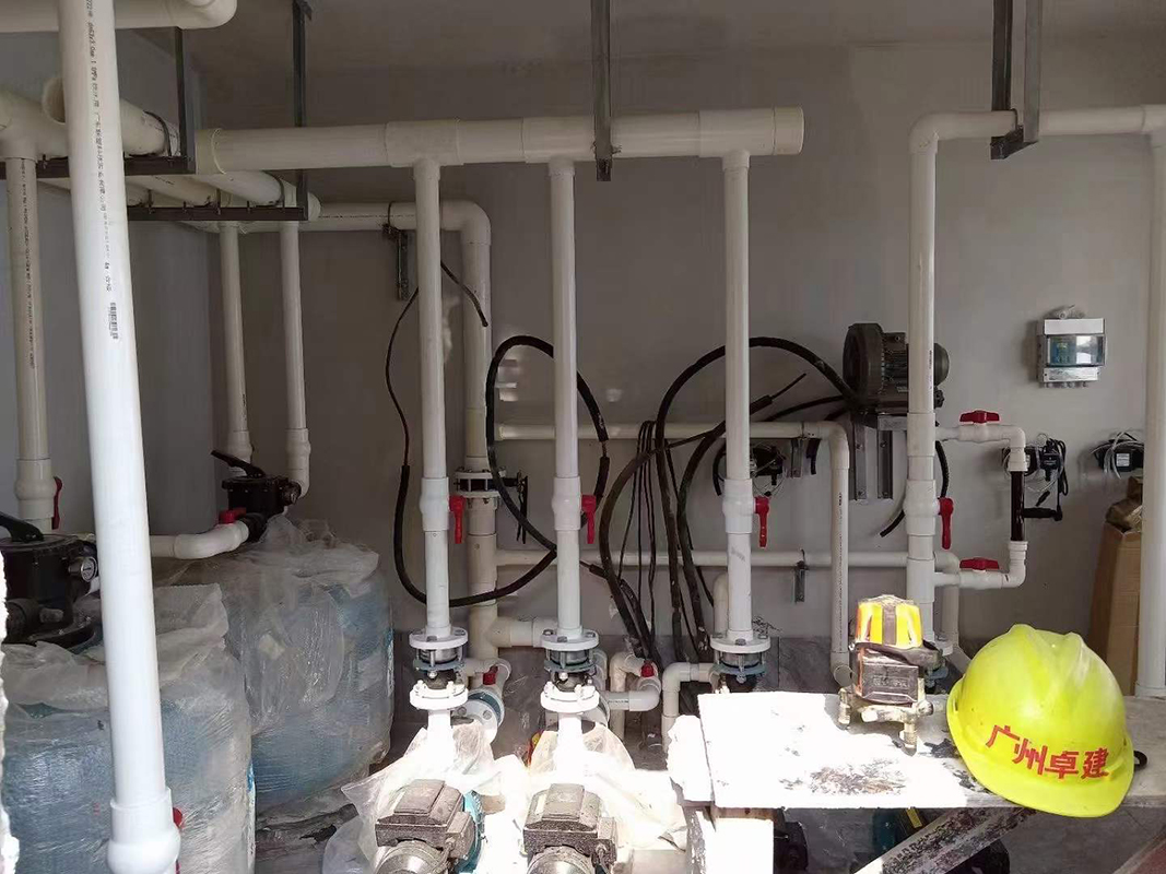 海南项目-过滤砂缸安装调试